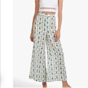 Staud wide leg plum pants